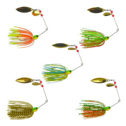 Dekoi 17gm LS21 Closed Eye Spinnerbait, Fluro Flare, Qty 2 V658-93MC002200032
