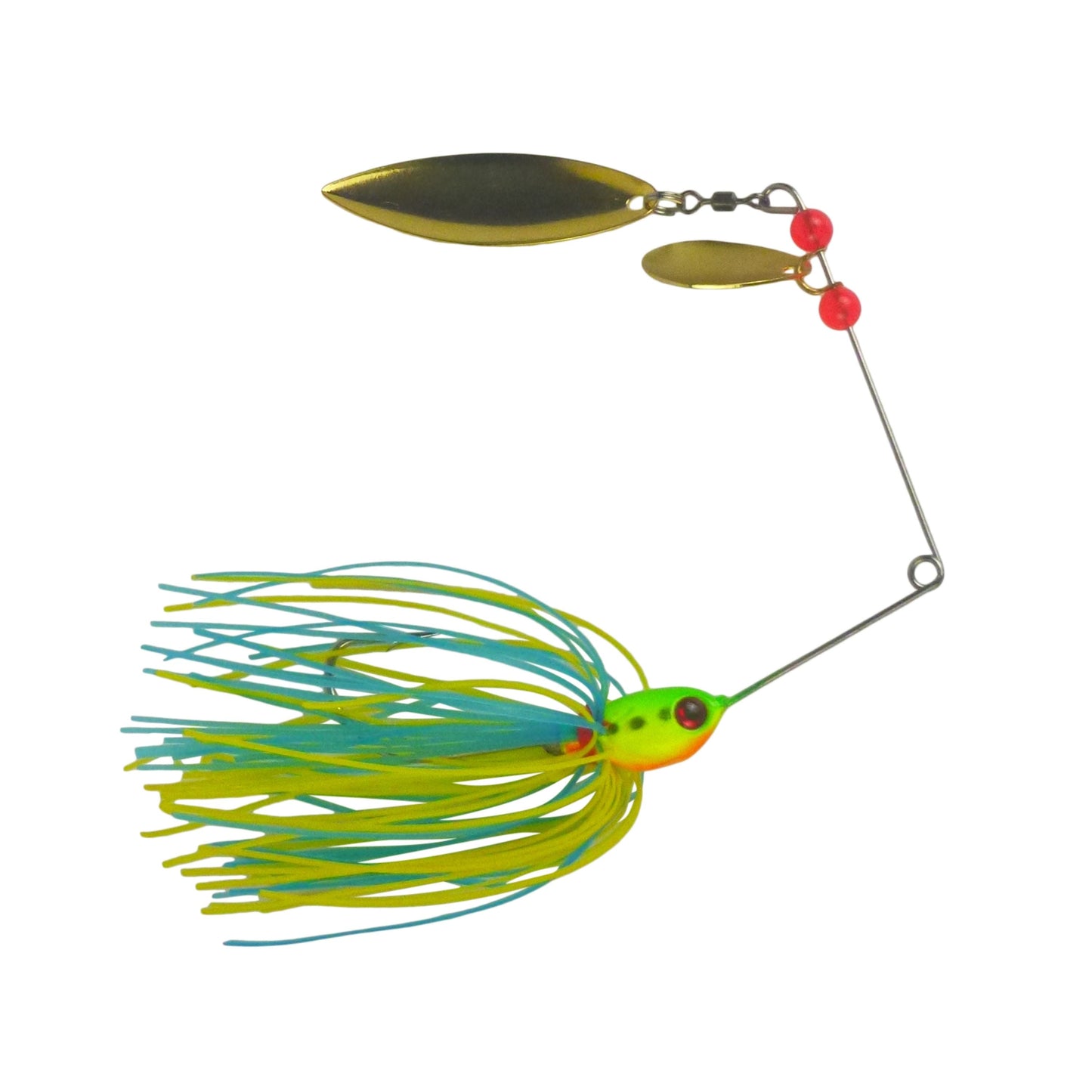 Dekoi 17gm LS21 Closed Eye Spinnerbait, Yellow Blue, Qty 2 V658-93MC002200033