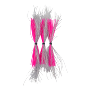 Dekoi Krystal Flash Lure Skirts, Silver Pink