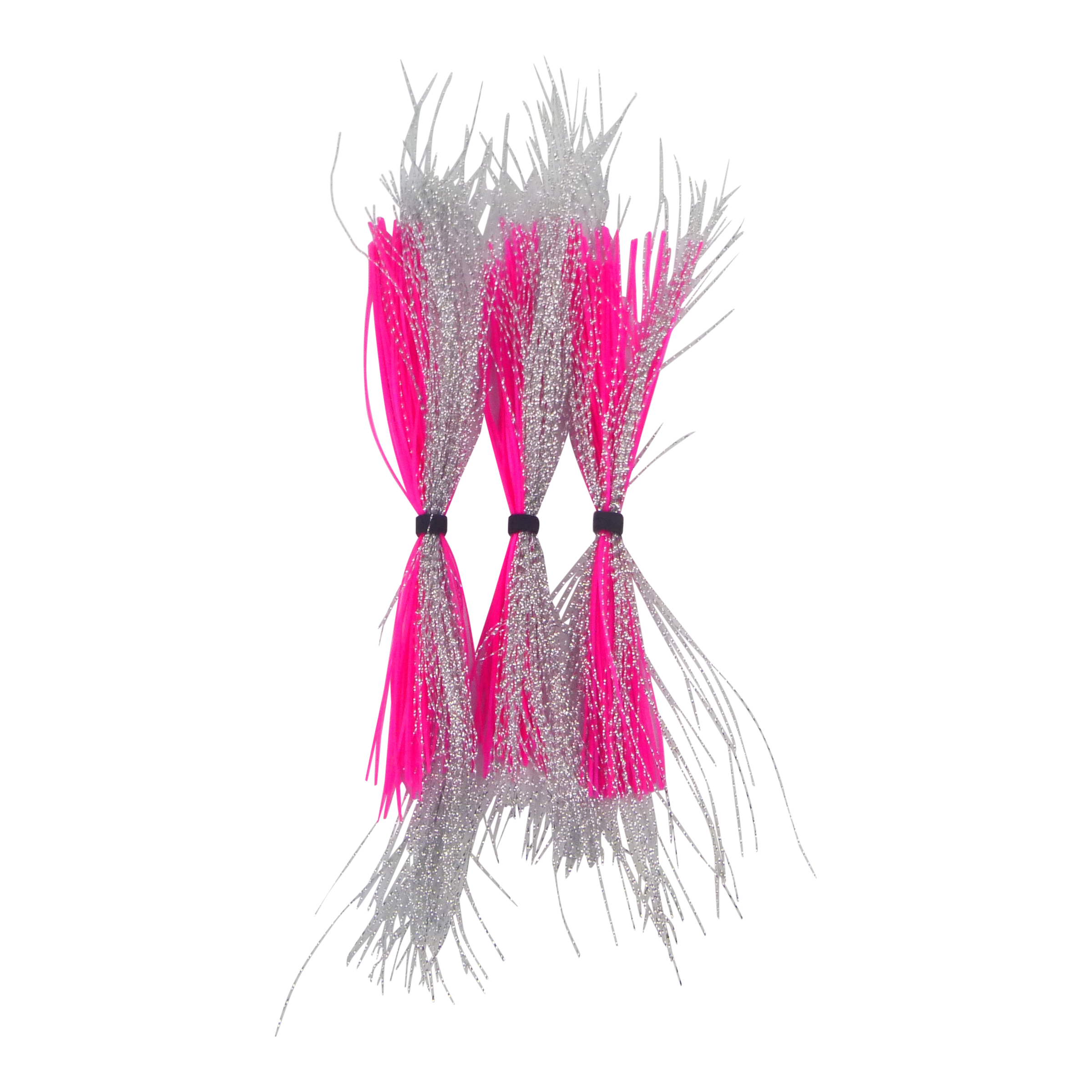 Dekoi Krystal Flash Lure Skirts, Silver Pink