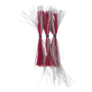 Dekoi Krystal Flash Lure Skirts, Silver Neon