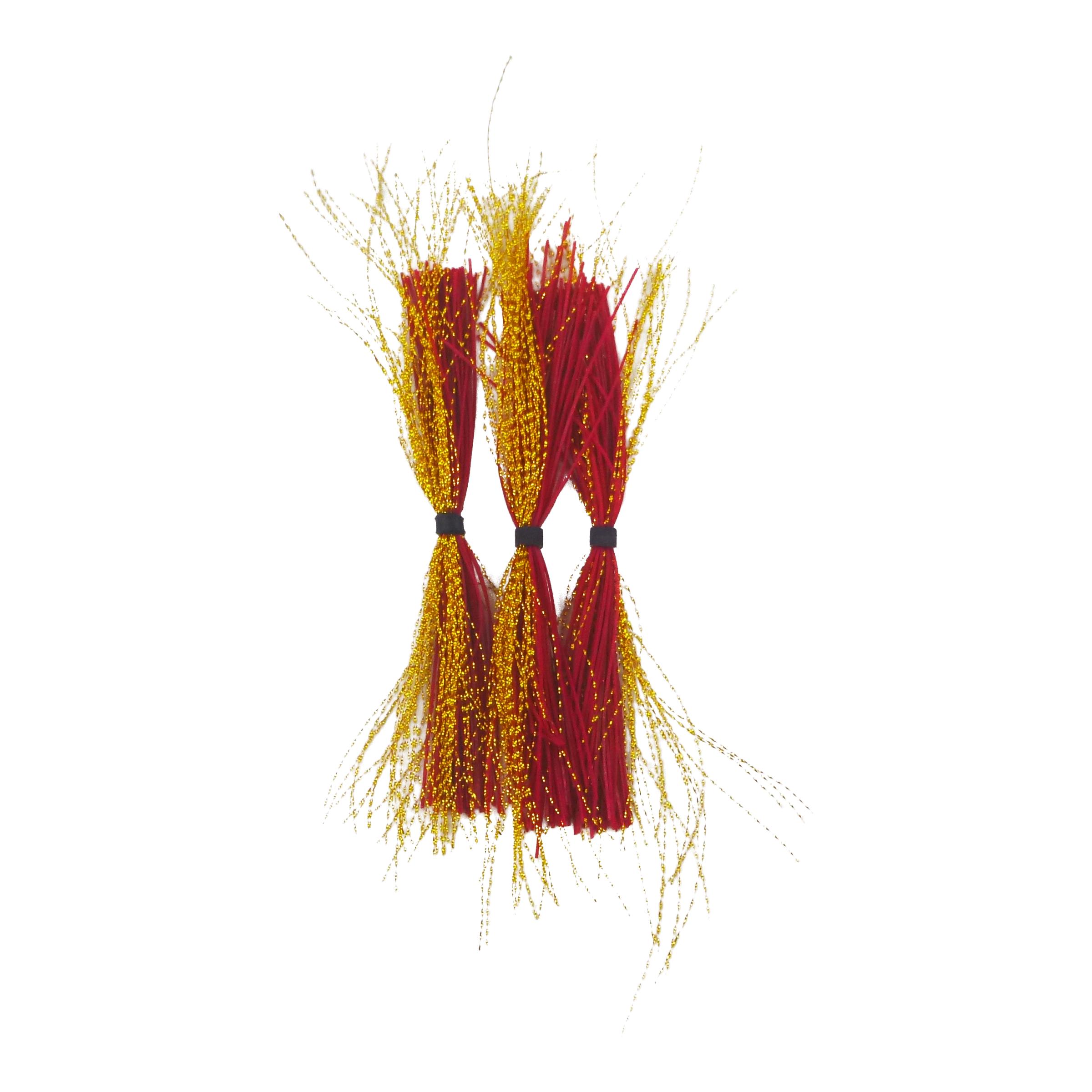 Dekoi Krystal Flash Lure Skirts, Red Neon