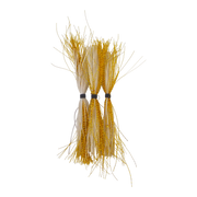 Dekoi Krystal Flash Lure Skirts, White Gold