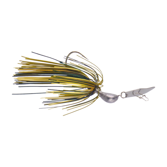 Dekoi 7gm Bladed Swim Jig, Chatterbait, Camo Green, 2 pack V658-93MC003072010