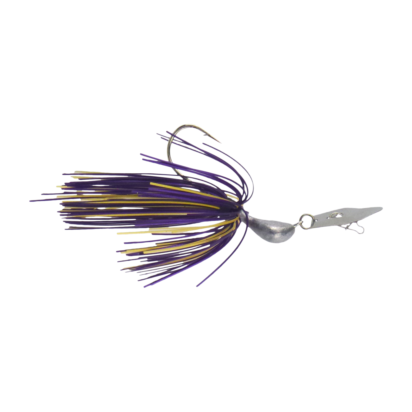 Dekoi 7gm Bladed Swim Jig, Chatterbait, Purple Gold, 2 pack V658-93MC003072011