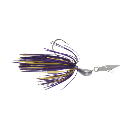 Dekoi 7gm Bladed Swim Jig, Chatterbait, Purple Gold, 2 pack V658-93MC003072011