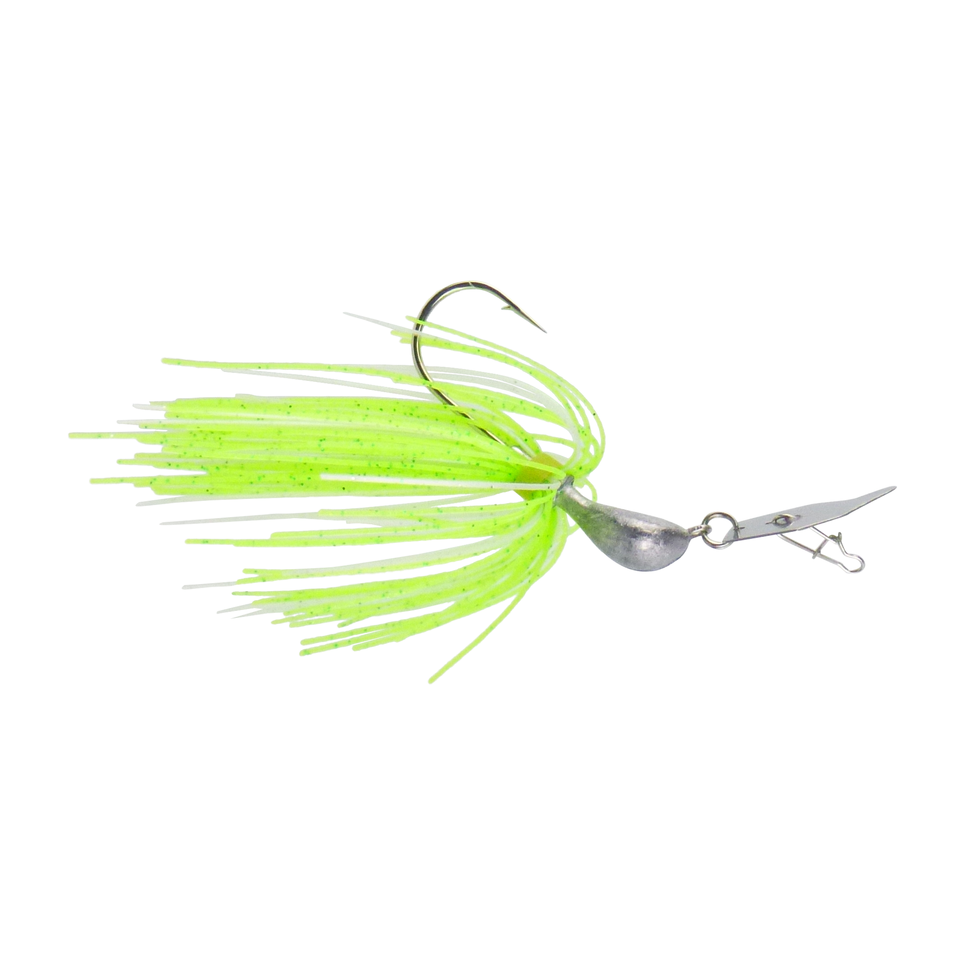 Dekoi 7gm Bladed Swim Jig, Chatterbait, Green Flash, 2 pack V658-93MC003072013