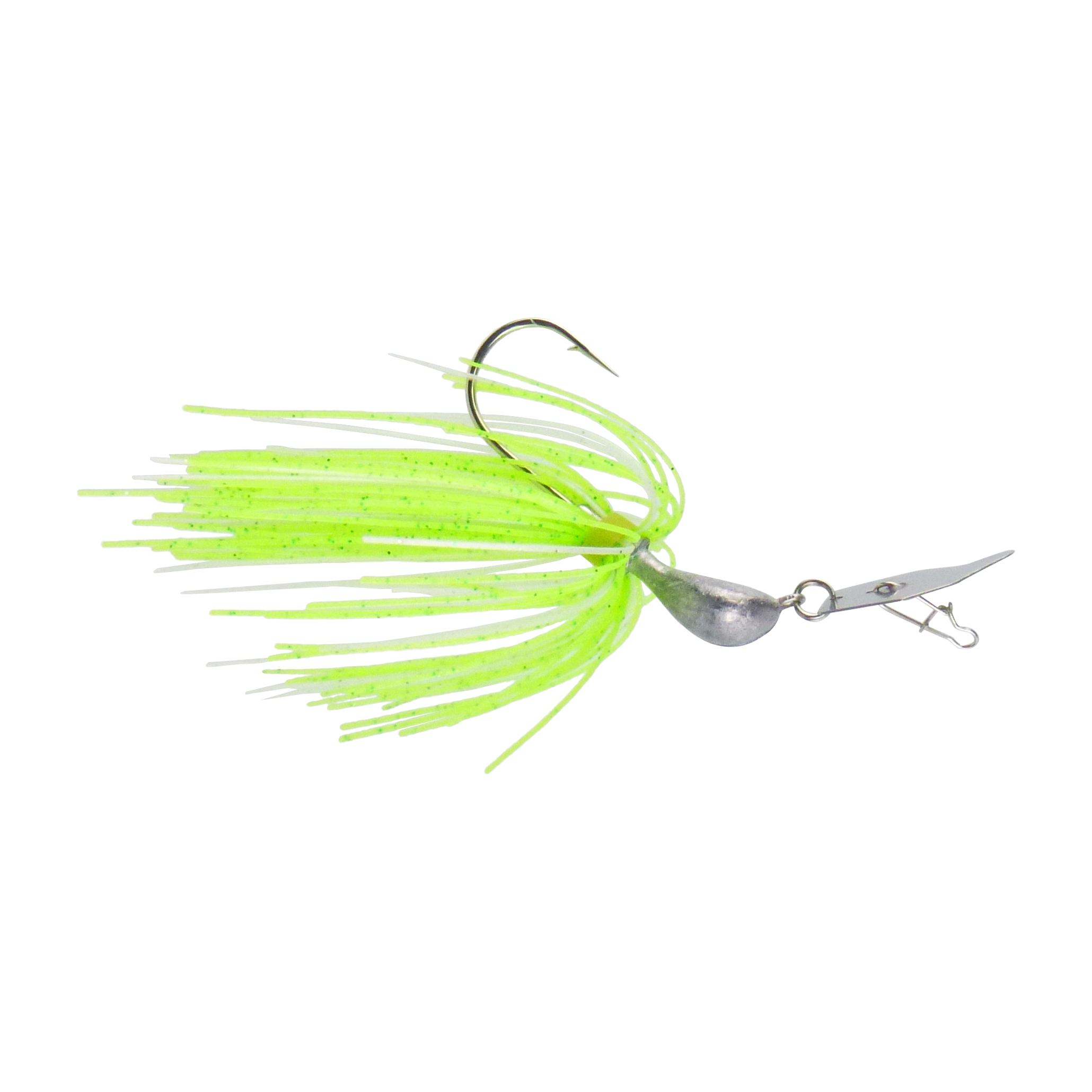 Dekoi 7gm Bladed Swim Jig, Chatterbait, Green Flash, 2 pack