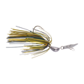 Dekoi 14gm Bladed Swim Jig, Chatterbait, Camo Green, 2 pack