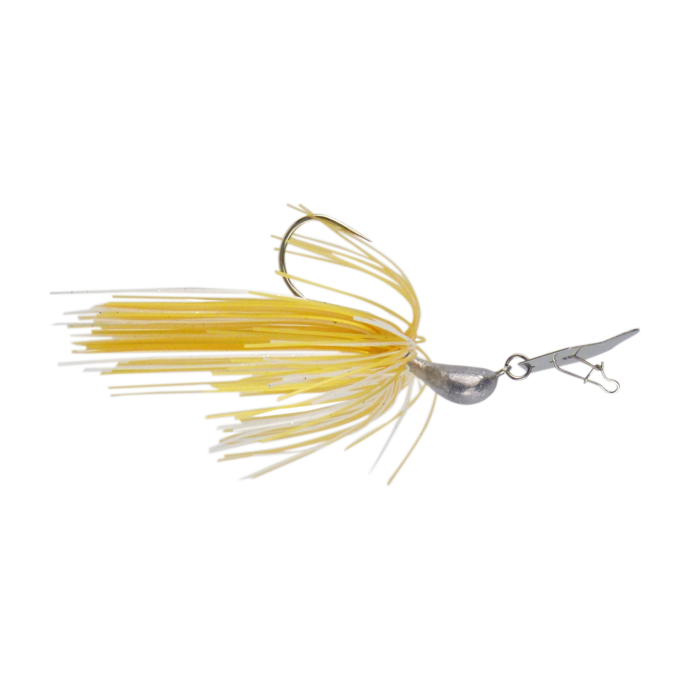 Dekoi 14gm Bladed Swim Jig, Chatterbait, Gold Shine, 2 pack