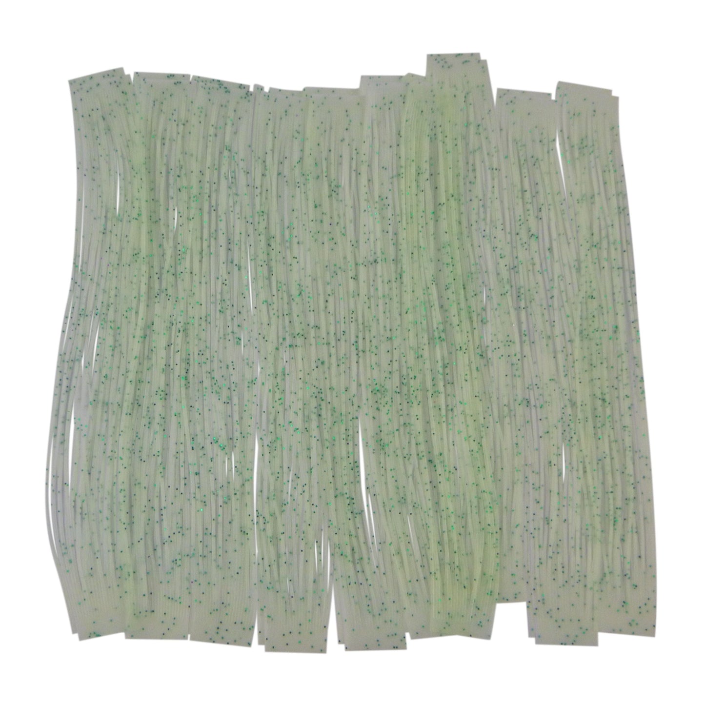Artizan 22 strand silicon skirt, Lumo White with Green Flake, Pack of 20 V658-93MC278801036