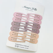 Essential Snap Hair clips - Dusty Pink - 6 Pieces V659-BASIC-DUSPINK-6P