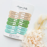 Essential Snap Hair clips - Fresh - 12 Pieces V659-BASIC-FRESH-12P