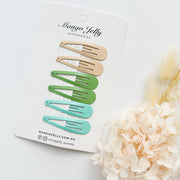 Essential Snap Hair clips - Fresh - 12 Pieces V659-BASIC-FRESH-12P
