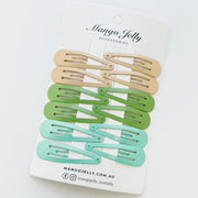 Essential Snap Hair clips - Fresh - 6 Pieces V659-BASIC-FRESH-6P