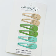 Essential Snap Hair clips - Fresh - 6 Pieces V659-BASIC-FRESH-6P