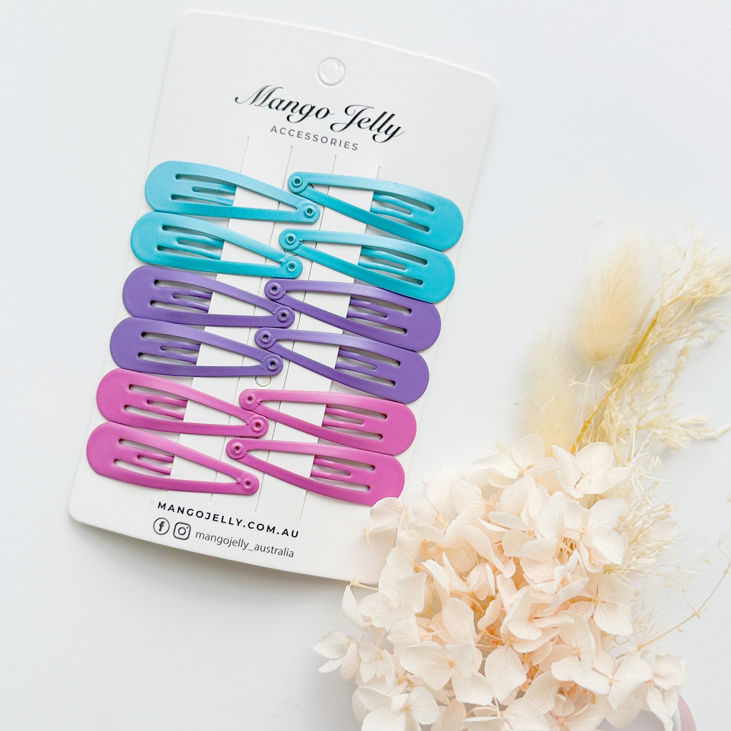 Essential Snap Hair clips - MAGIC - 6 Pieces V659-BASIC-MAGIC-6P