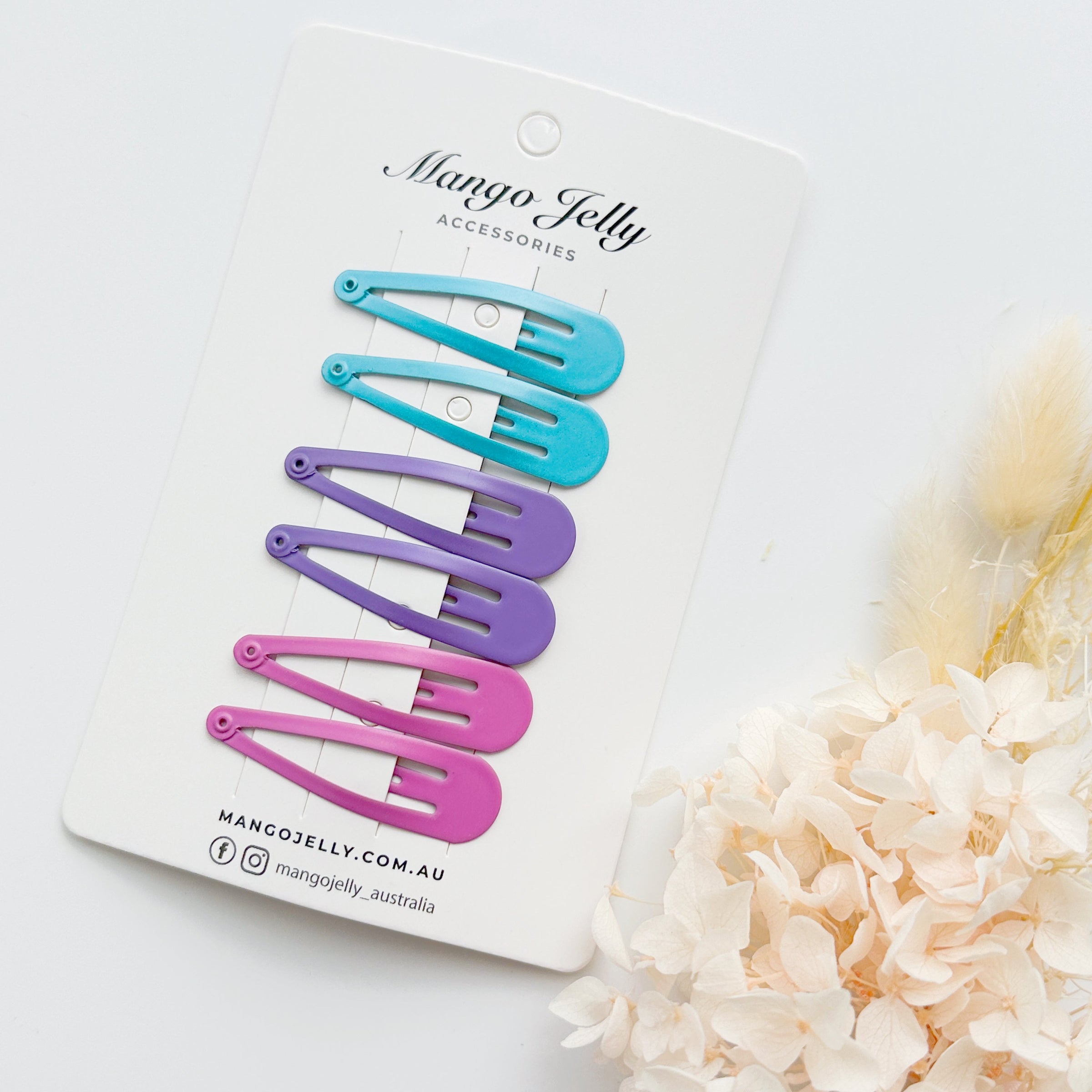 Essential Snap Hair clips - MAGIC - 6 Pieces V659-BASIC-MAGIC-6P