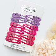 Essential Snap Hair clips - Rosie - 12 Pieces V659-BASIC-ROSIE-12P