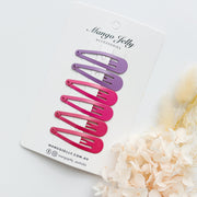 Essential Snap Hair clips - Rosie - 12 Pieces V659-BASIC-ROSIE-12P