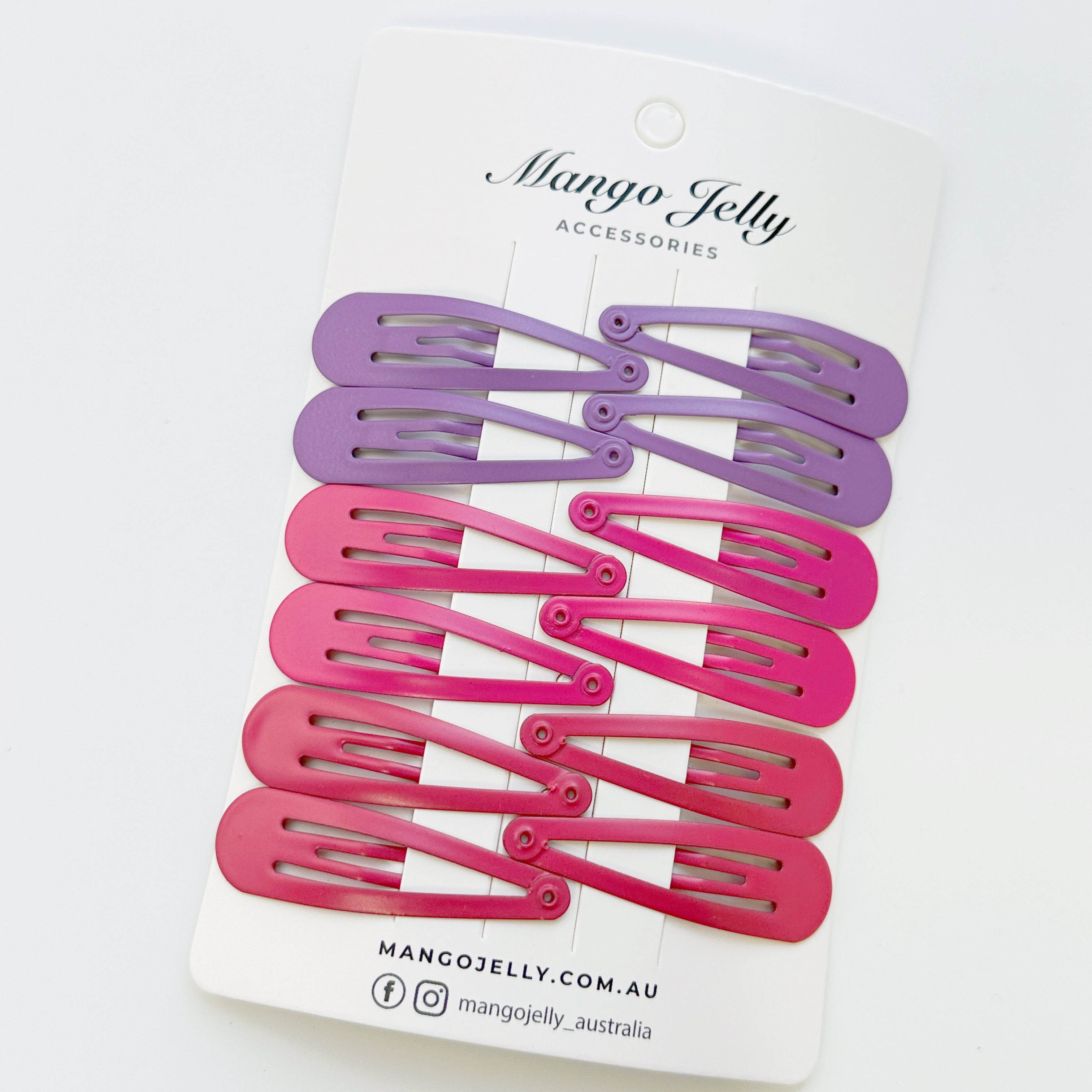 Essential Snap Hair clips - Rosie - 6 Pieces V659-BASIC-ROSIE-6P