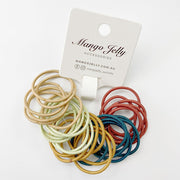 MANGO JELLY Kids Hair Ties (3cm) - Classic Forest - One Pack V659-HT-3CM-30P-CLASSIC-FOREST-1-M