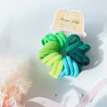 MANGO JELLY Metal Free Hair Ties (3cm) - Green 24P - One Pack V659-METALFREE-3CM-24P-GREEN-1-M