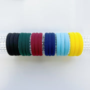 MANGO JELLY Metal Free Hair ties (4.5cm) - School Colour Bottle Green 10P - One Pack V659-METALFREE-4CM-10P-SK-BOTTLEGREEN-1-M