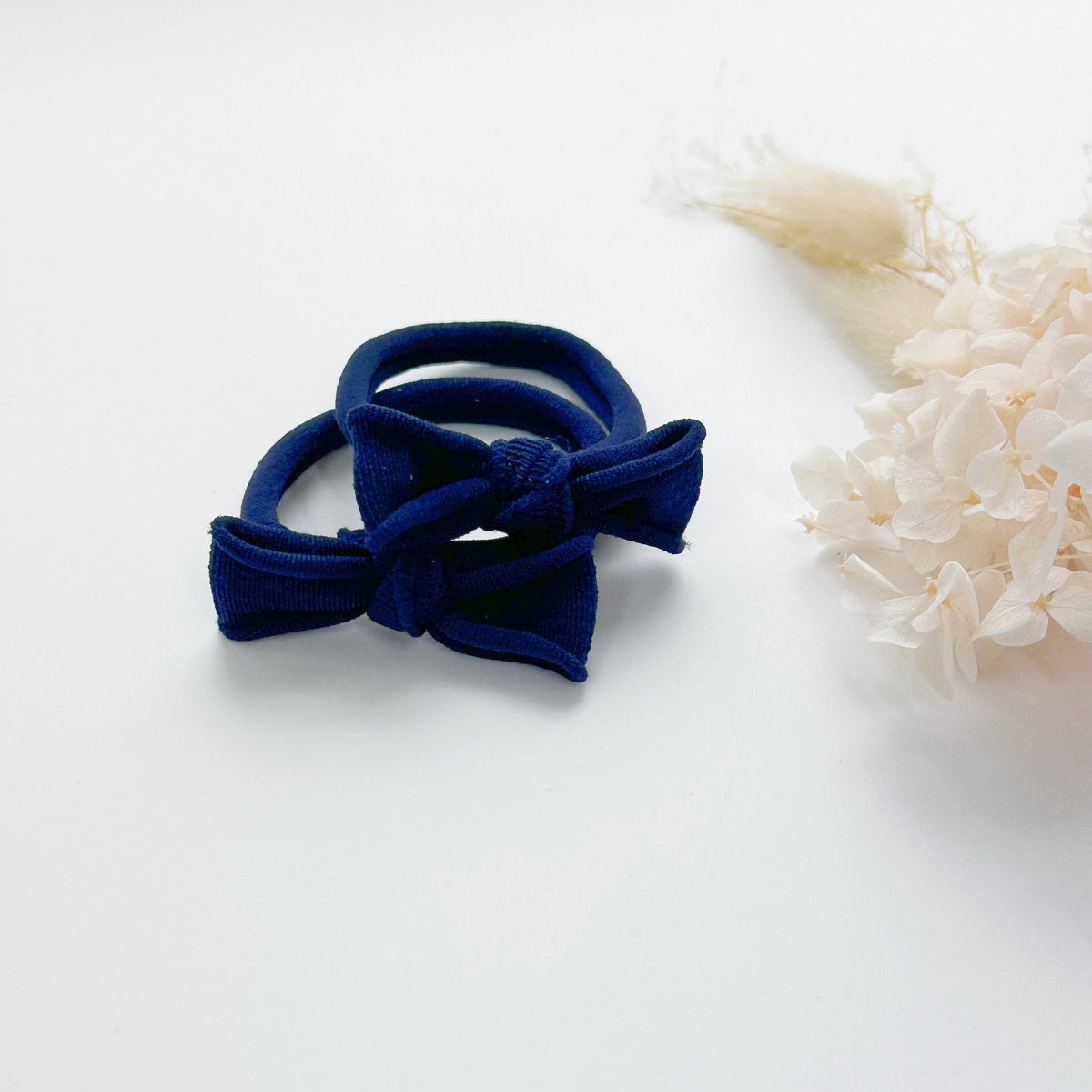 Handmade Simple Bows - School colours - Navy - 3 pairs (save 15%) V659-MT-FREE-BOW-SKL-NAVY-3P