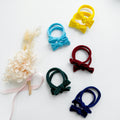 Handmade Simple Bows - School colours - Yellow - 3 pairs (save 15%) V659-MT-FREE-BOW-SKL-YELLOW-3P