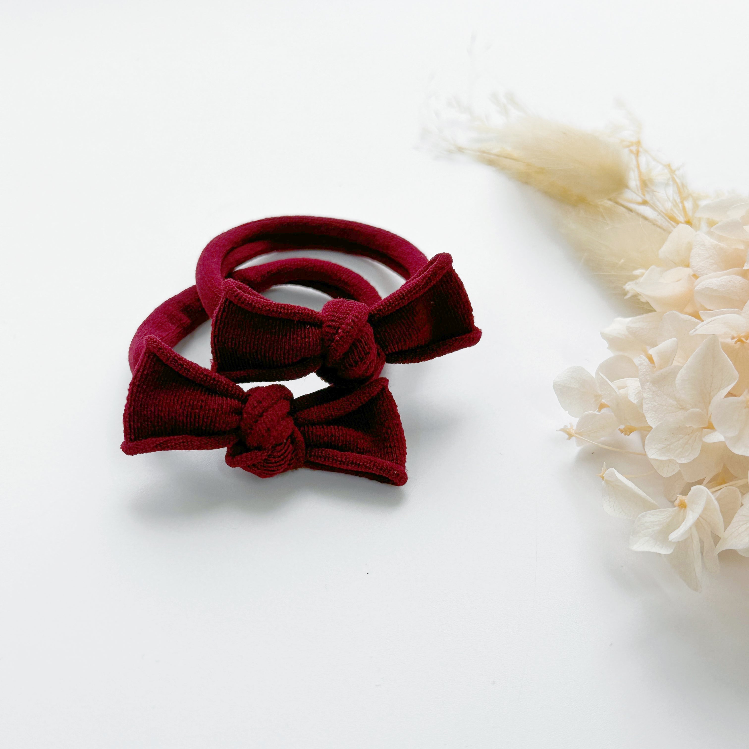 Handmade Simple Bows - School colours - Yellow - 3 pairs (save 15%) V659-MT-FREE-BOW-SKL-YELLOW-3P
