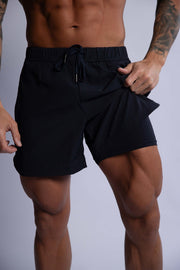 HARD HITTERS MEN'S PRO-TECH PERFORMANCE SHORTS BLACK MEDIUM V697-MENS-PRO-TECH-PERFORMANCE-SHORTS-BLACK-MEDIUM