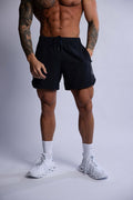 HARD HITTERS MEN'S PRO-TECH PERFORMANCE SHORTS BLACK MEDIUM V697-MENS-PRO-TECH-PERFORMANCE-SHORTS-BLACK-MEDIUM