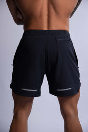 HARD HITTERS MEN'S PRO-TECH PERFORMANCE SHORTS BLACK MEDIUM V697-MENS-PRO-TECH-PERFORMANCE-SHORTS-BLACK-MEDIUM