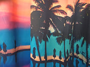 Sea View 3D Printing Blockout Curtains 2x131x160cm PINCH PLEAT Fabric Seascape V702-CNA2-160 HJ5