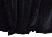 Long Large Velvet Curtains Black PINCH PLEAT 590x270cm + 30 Hooks Polyeste New V702-CNA3-1L NB