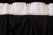 Long Large Velvet Curtains Black PINCH PLEAT 590x270cm + 30 Hooks Polyeste New V702-CNA3-1L NB