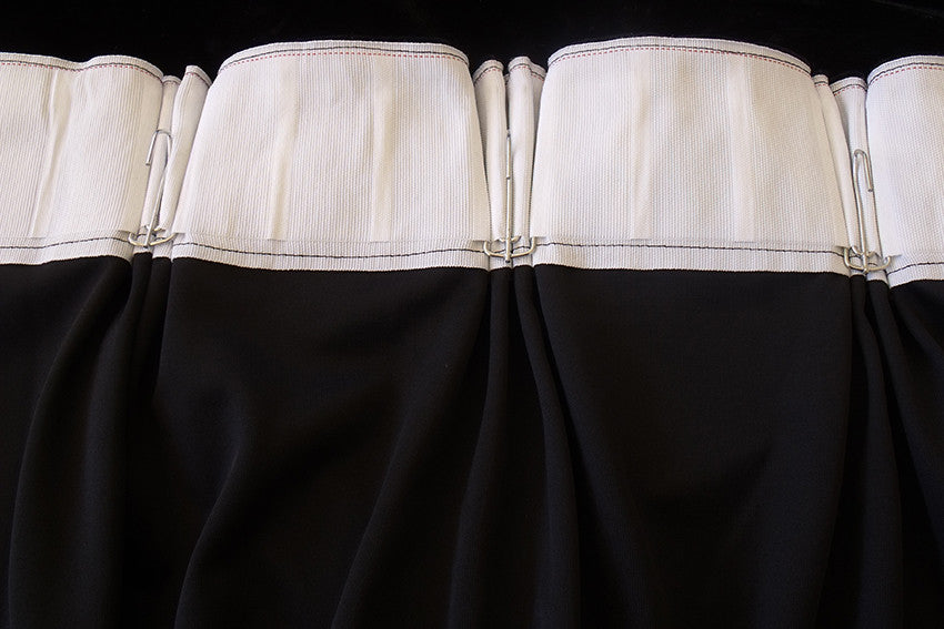 Long Large Velvet Curtains Black PINCH PLEAT 590x270cm + 30 Hooks Polyeste New V702-CNA3-1L NB