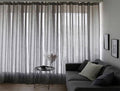 Sheer Voile Curtains 548cm wide 230cm Drop+30 Hooks Pinch Pleat New, Black V702-CNA5-2-1 BLK