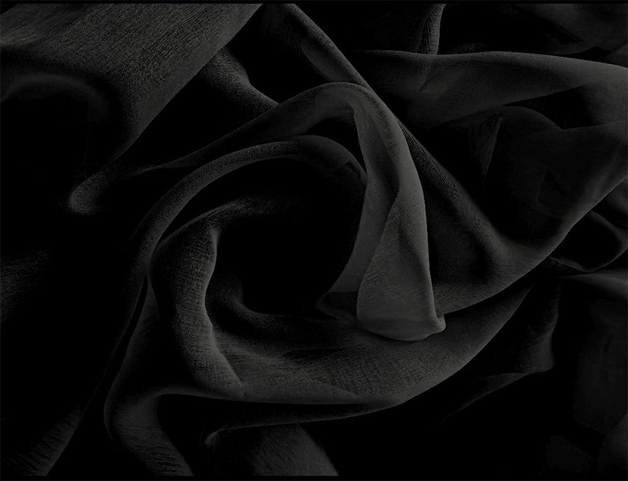 Sheer Voile Curtains 548cm wide 230cm Drop+30 Hooks Pinch Pleat New, Black V702-CNA5-2-1 BLK