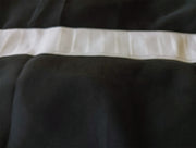 Sheer Voile Curtains 548cm wide 230cm Drop+30 Hooks Pinch Pleat New, Black V702-CNA5-2-1 BLK