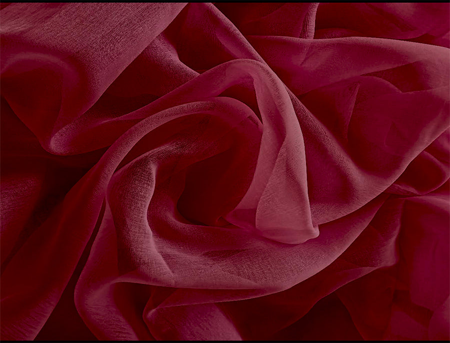 2 Sheer Voile Curtains 544cm wide 230cm long + 30 Pinch Pleat Hooks Wine Red New V702-CNA5-2-2 WINE