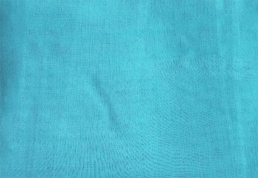2 Long drop Sheer Voile Curtains 590cm x 270cm Drop+Hooks Pinch Pleat Lake Blue V702-CNA5-4-3 BLUE