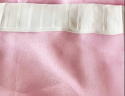2 Long drop Sheer Voile Curtains 590cm wide 270cm Drop Pinch Pleat+30 Hook, Pink V702-CNA5-4-4 PINK
