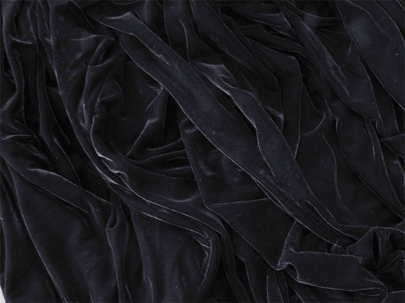 Long Large Thick Black Velvet Curtains 580x270cm+full liner,Blockout,Pinch Pleat V702-CNA7-1L BLACK