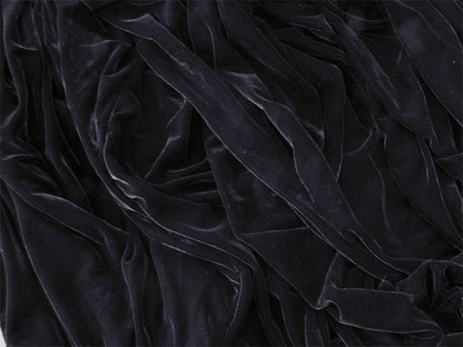 Long Large Thick Black Velvet Curtains 580x270cm+full liner,Blockout,Pinch Pleat V702-CNA7-1L BLACK