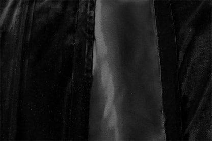 Long Large Thick Black Velvet Curtains 580x270cm+full liner,Blockout,Pinch Pleat V702-CNA7-1L BLACK