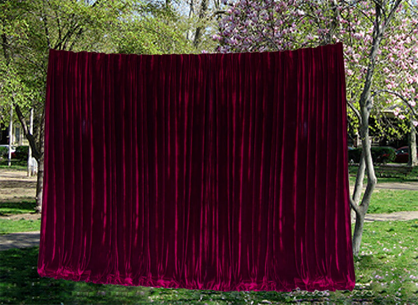 Large Thick Velvet Curtains 590x230cm with full liner 30 hooks Burgundy New V702-CNA7-2 WINE