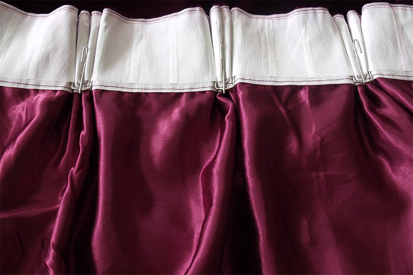 Large Thick Velvet Curtains 590x230cm with full liner 30 hooks Burgundy New V702-CNA7-2 WINE