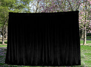 Large Thick Velvet Blockout Curtains 600x 270cm PINCH PLEAT 2 panel+Hooks Black V702-CNA9-1LG BLACK